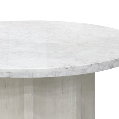 40" Round Cocktail Table with Marble Top