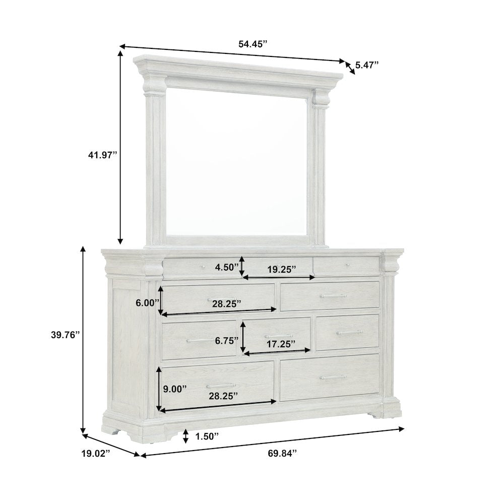 Madison Ridge Brown 10 Drawer Dresser