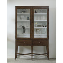 Modern Wood Bar Cabinet with Glass Doors and Storage Drawers