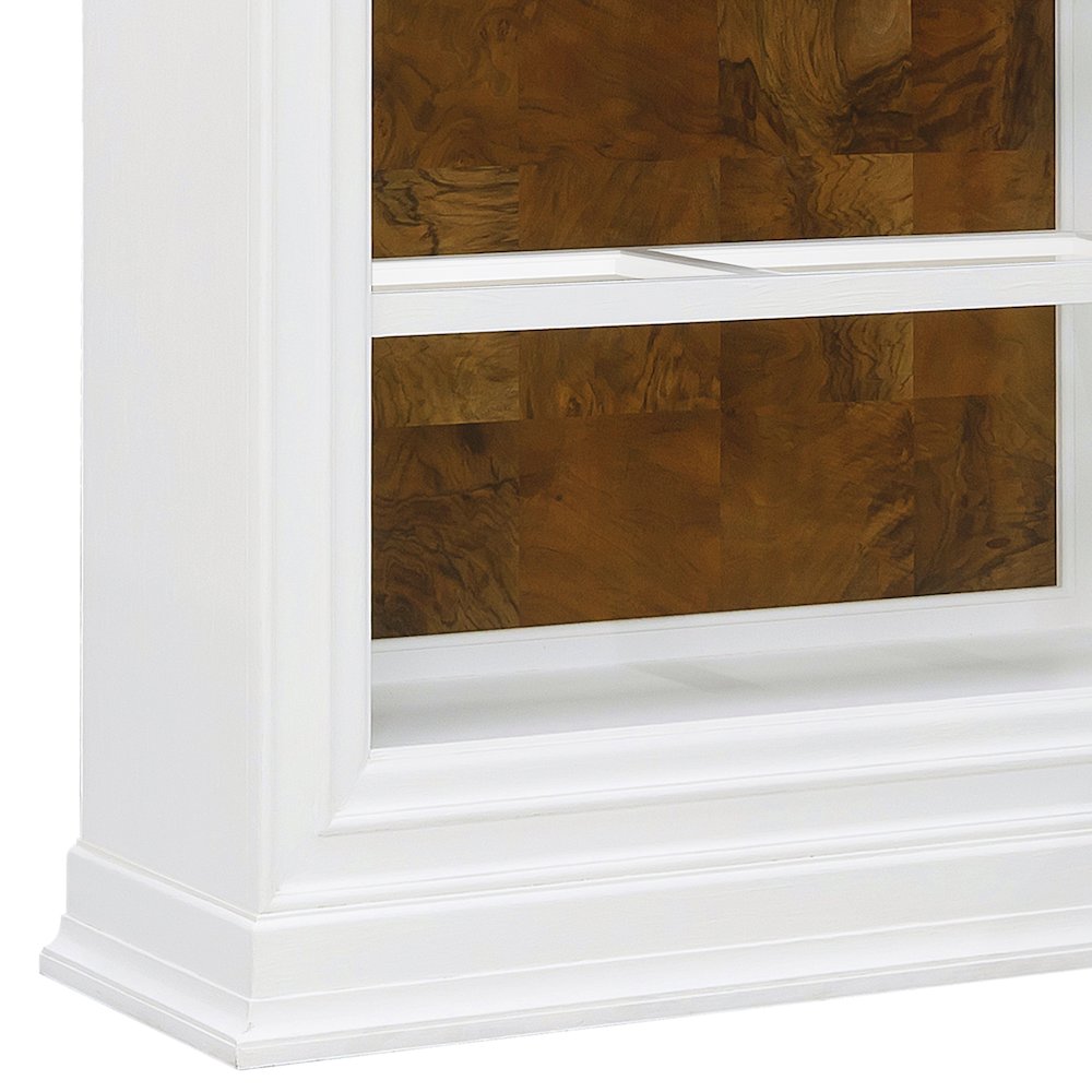 Open Storage 3 Shelf Bookcase with Natural Wood Back Panel