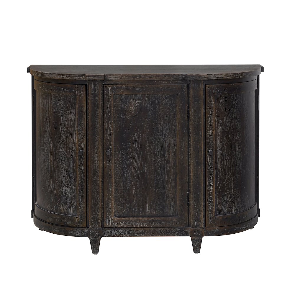 Curved 3 Door Hallway Accent Chest