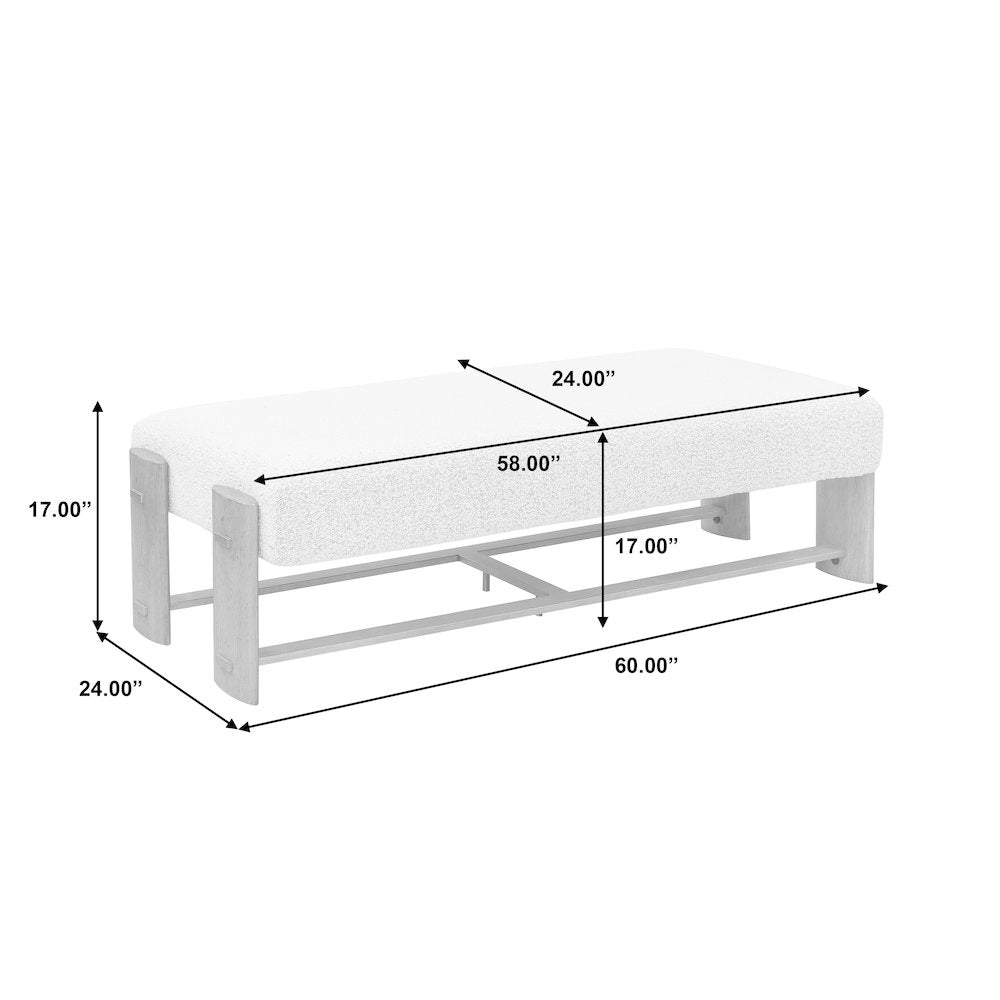 Modern Upholstered  Ottoman Bench