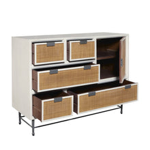 5-Drawer Accent Chest with Cabinet