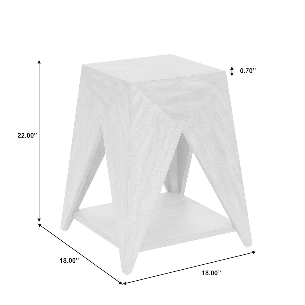 Geometric Shaped Accent Table