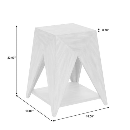 Geometric Shaped Accent Table