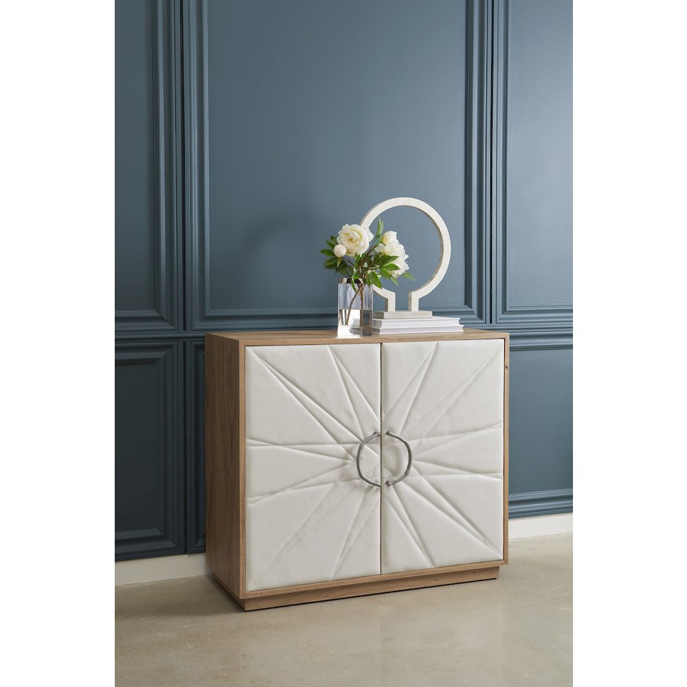 Two Door Leather Chest