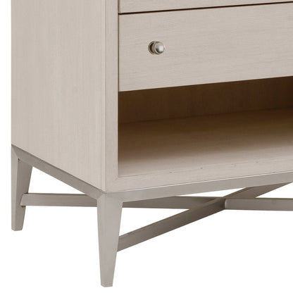 Ashby Place Accent Nightstand with Center Drawers and USB-C Port