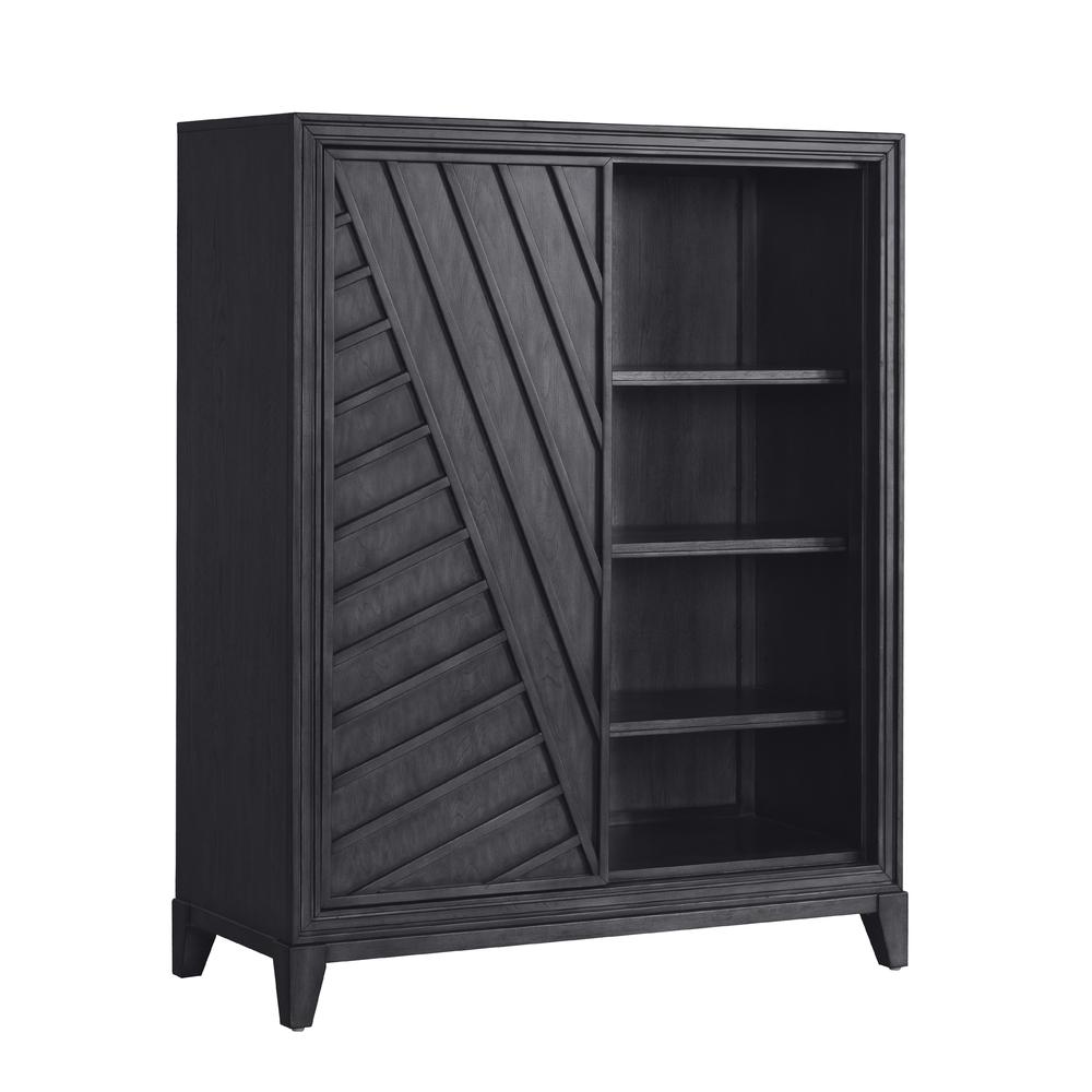Lenox 5-Drawer Sliding Door Chest with Storage