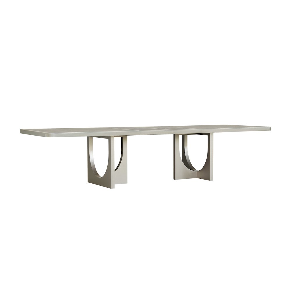 Zoey Double Pedestal Dining Table with Leaf Extensions