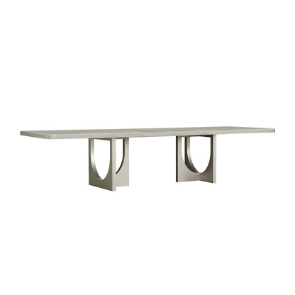 Zoey Double Pedestal Dining Table with Leaf Extensions