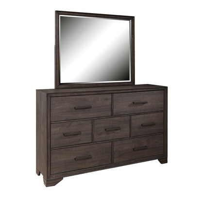 7 Drawer Kids Dresser in Espresso Brown