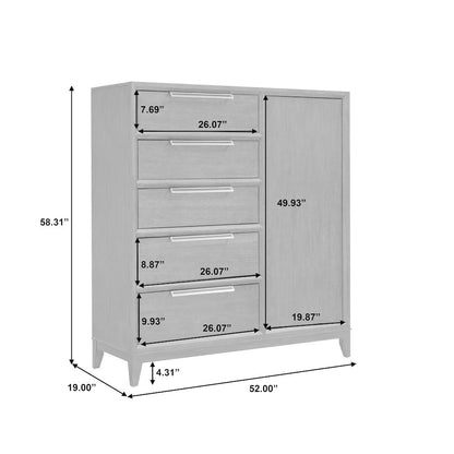 Quincy 5-Drawer Door Chest