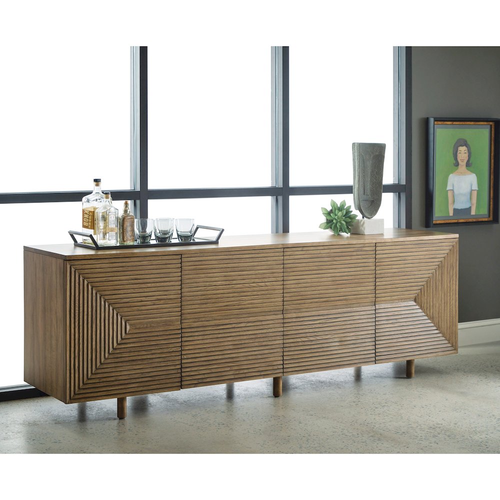 Four Door Geometric Design Console