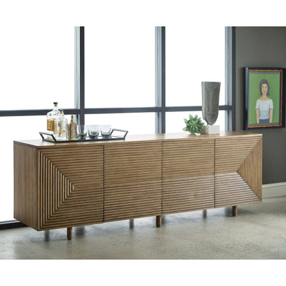 Four Door Geometric Design Console