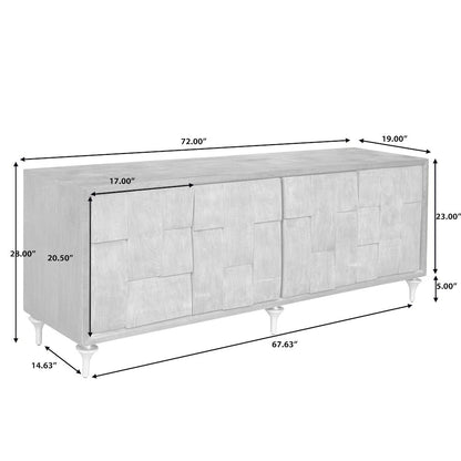 4-Door Entertainment Console