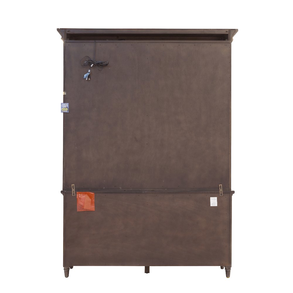 Revival Row Sliding Door Display Cabinet with Storage Drawers