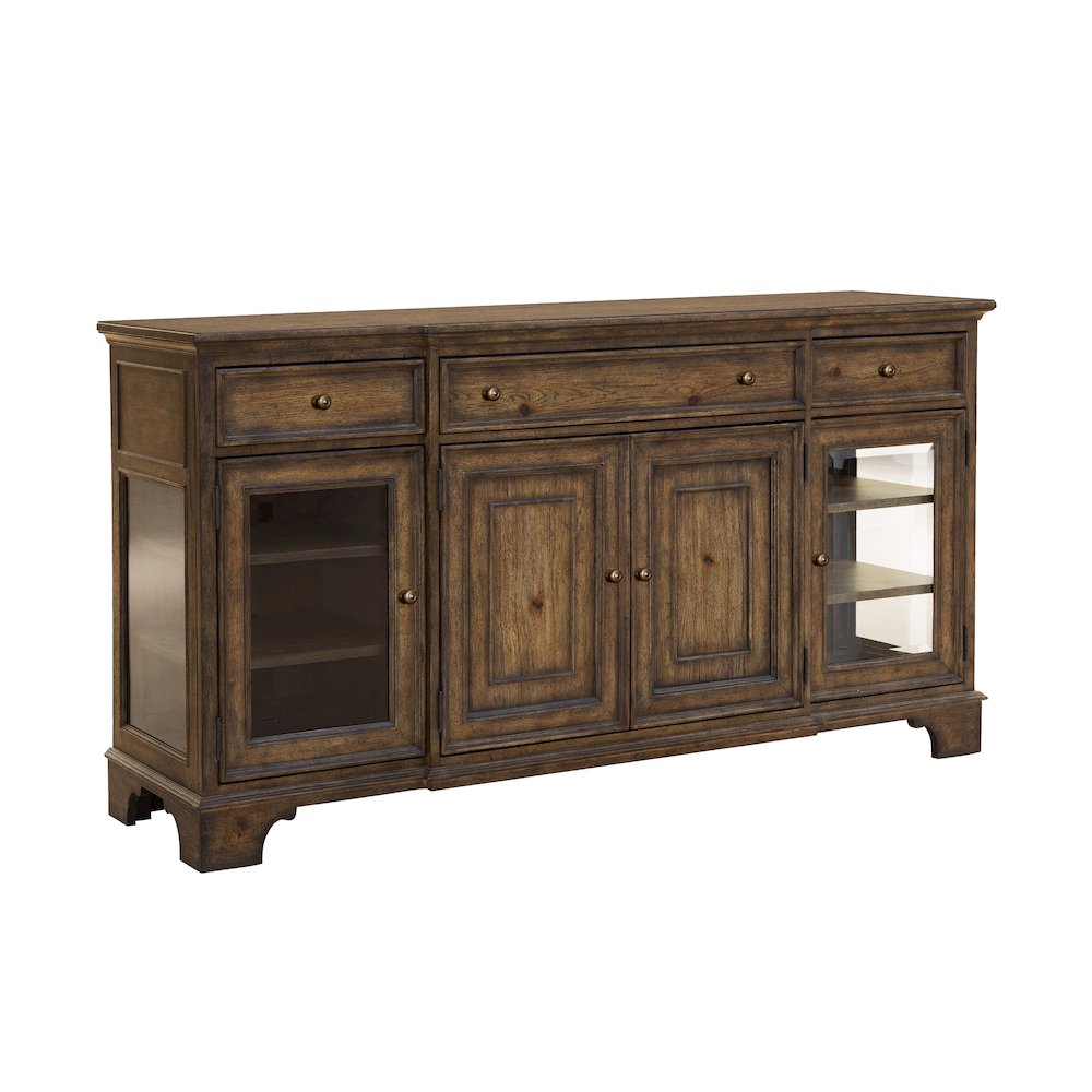 Revival Row 3-Drawer Buffet with Cabinet Doors