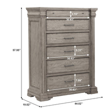 Madison Ridge 6 Drawer Chest in Heritage Taupe