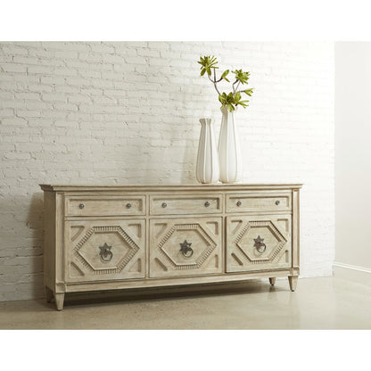 3-Door Entertainment Console with Storage Drawers