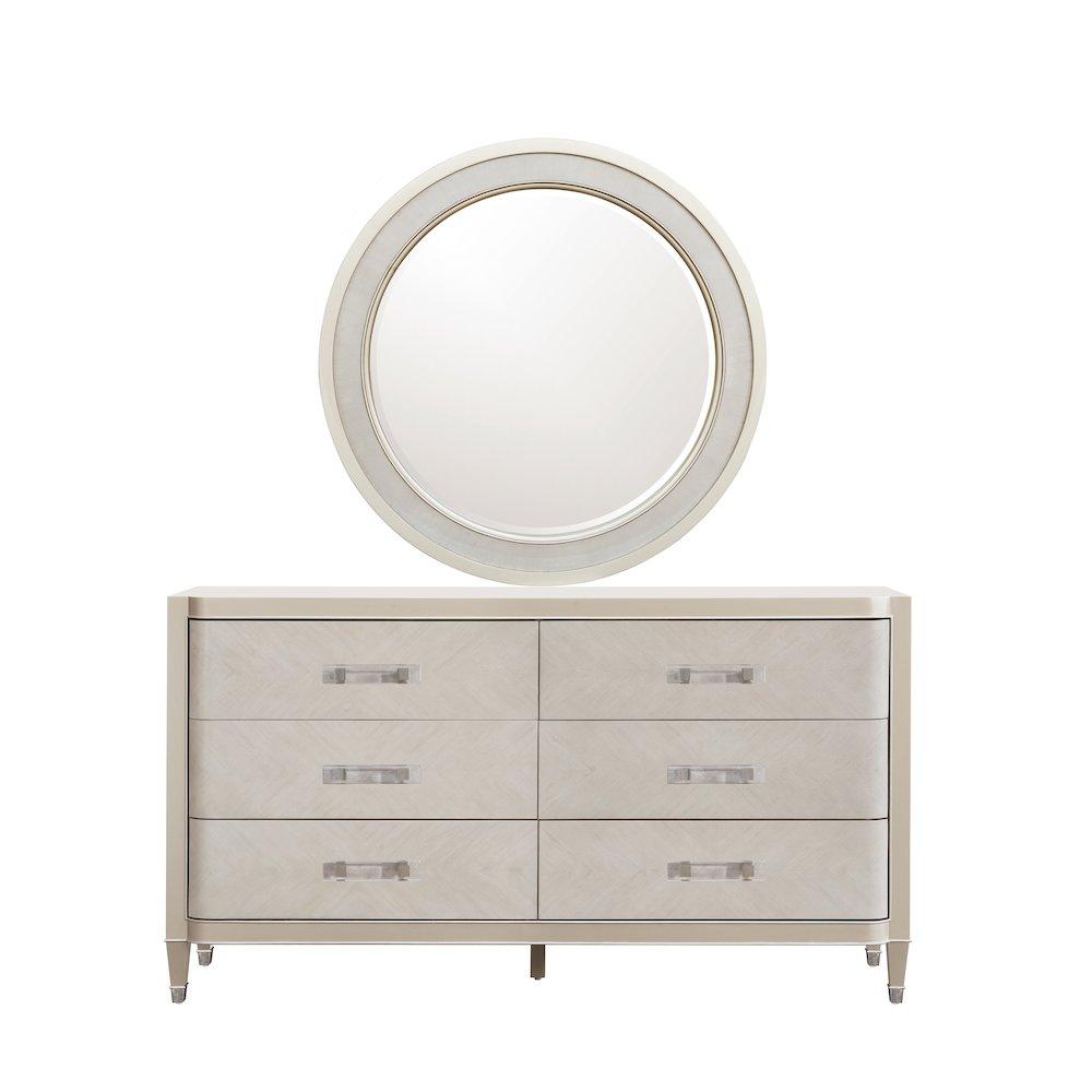 Zoey Round Beveled Mirror