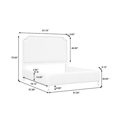 Grace Upholstered King Bed