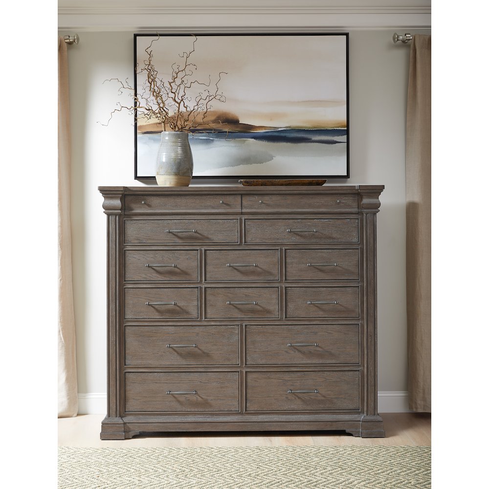Madison Ridge Brown 14 Drawer Master Chest