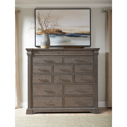 Madison Ridge Brown 14 Drawer Master Chest