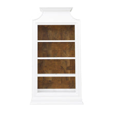 Open Storage 3 Shelf Bookcase with Natural Wood Back Panel