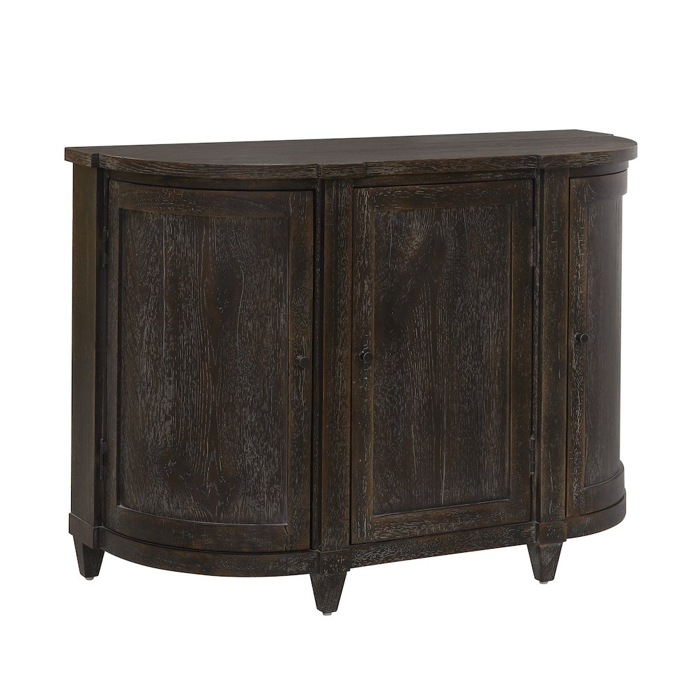 Curved 3 Door Hallway Accent Chest