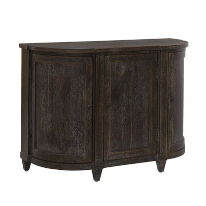 Curved 3 Door Hallway Accent Chest