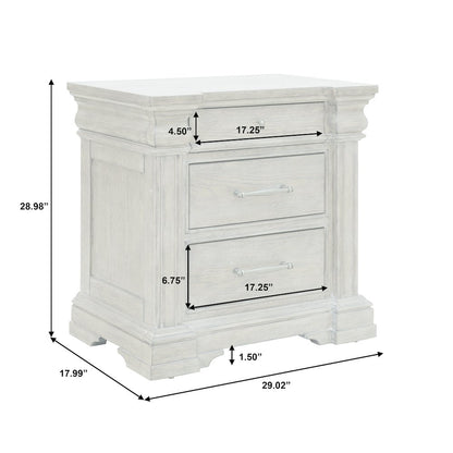 Madison Ridge Brown 3 Drawer Nightstand
