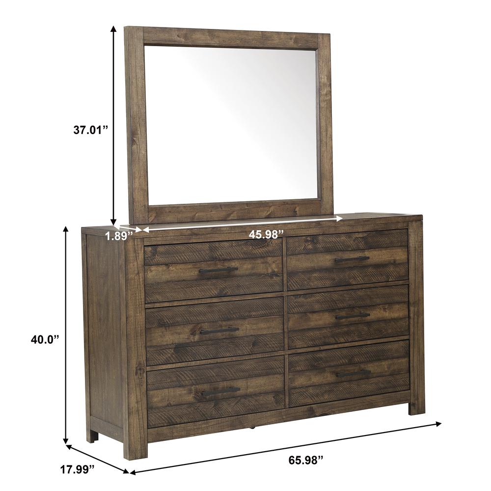 Dakota Amber Landscape Mirror