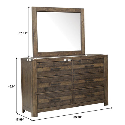 Dakota Amber Landscape Mirror