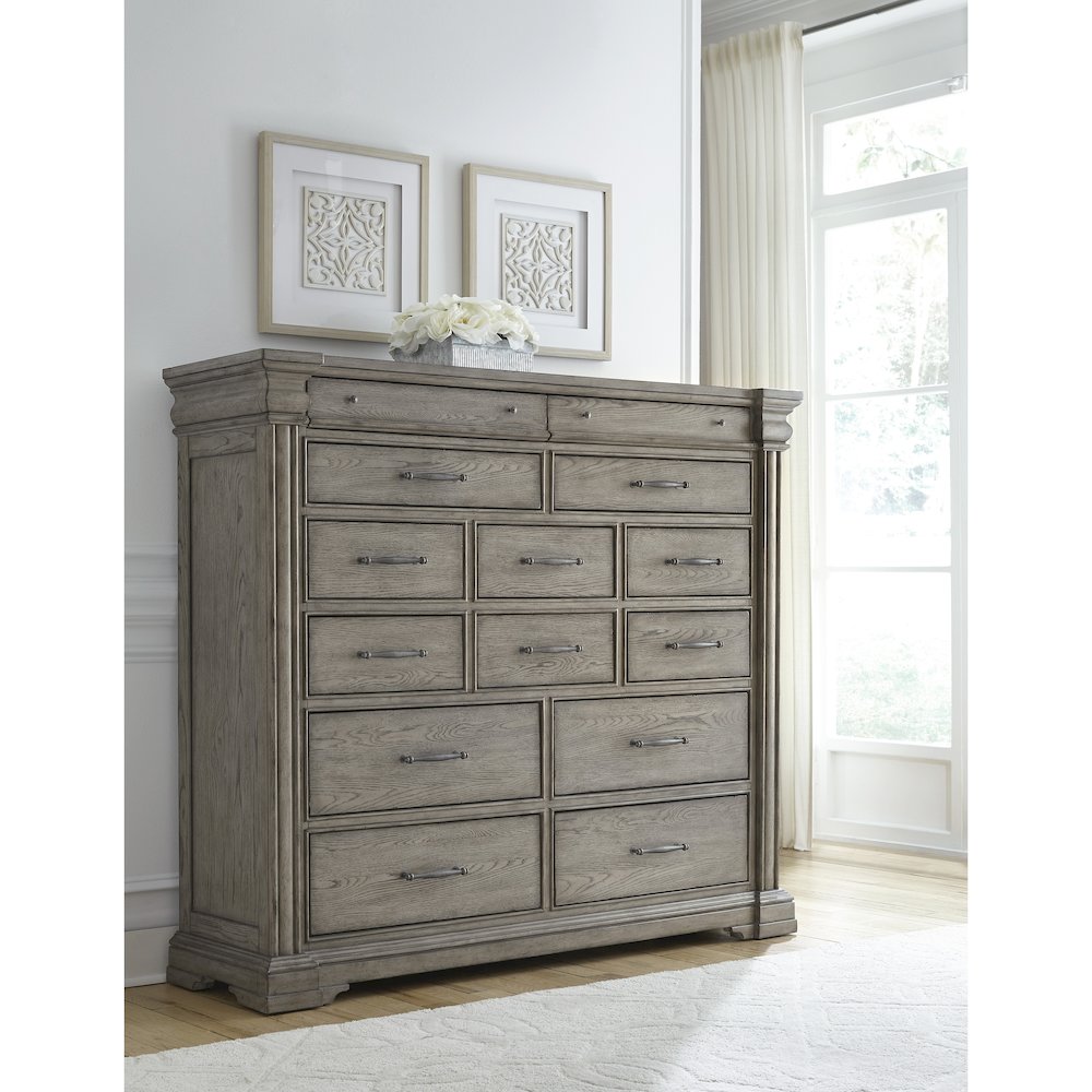 Madison Ridge 14 Drawer Master Chest in Heritage Taupe