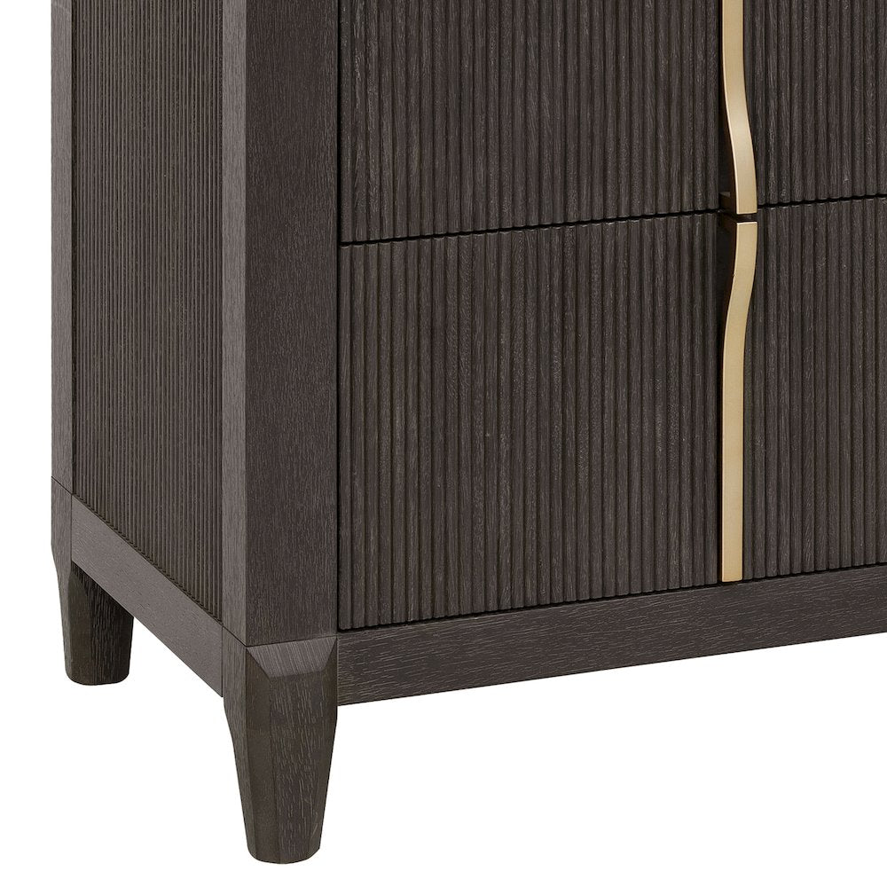 West End Loft 2-Drawer Nightstand with USB-C Outlets