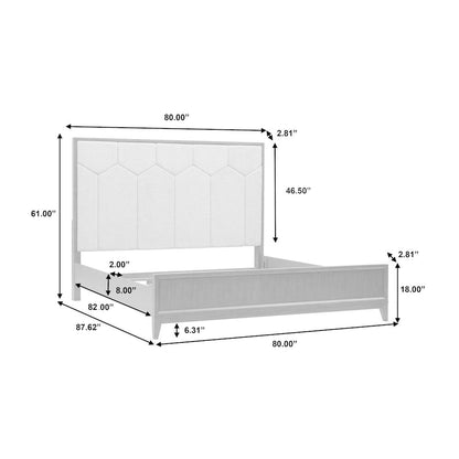 Quincy King Upholstered Bed
