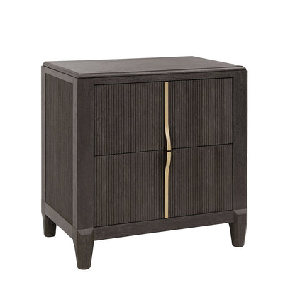 West End Loft 2-Drawer Nightstand with USB-C Outlets