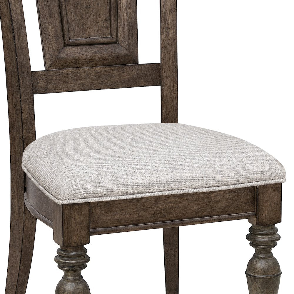 Woodbury Wooden Side Chair in Cowboy Boots Brown