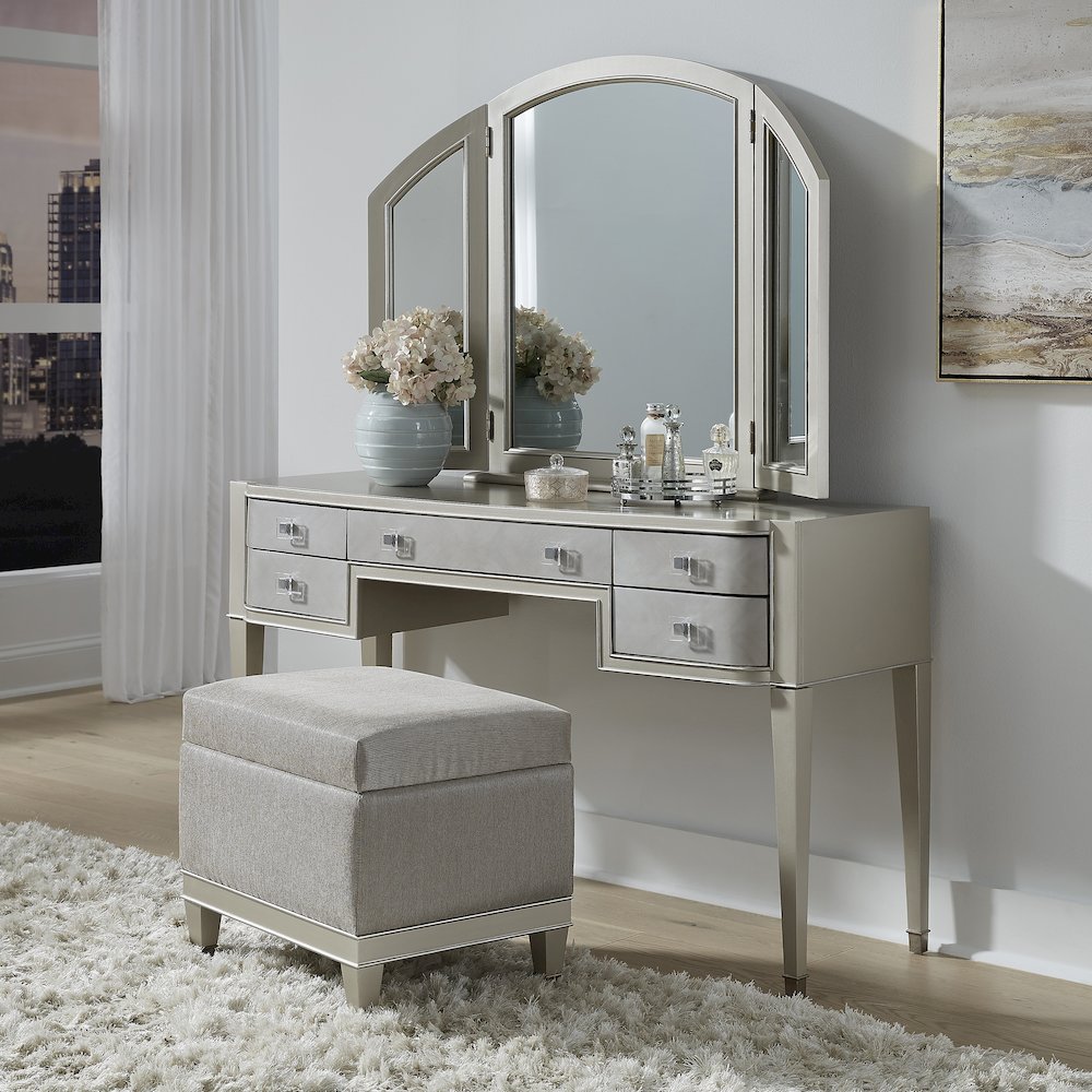 Zoey 5 Drawer Vanity Dressing Table