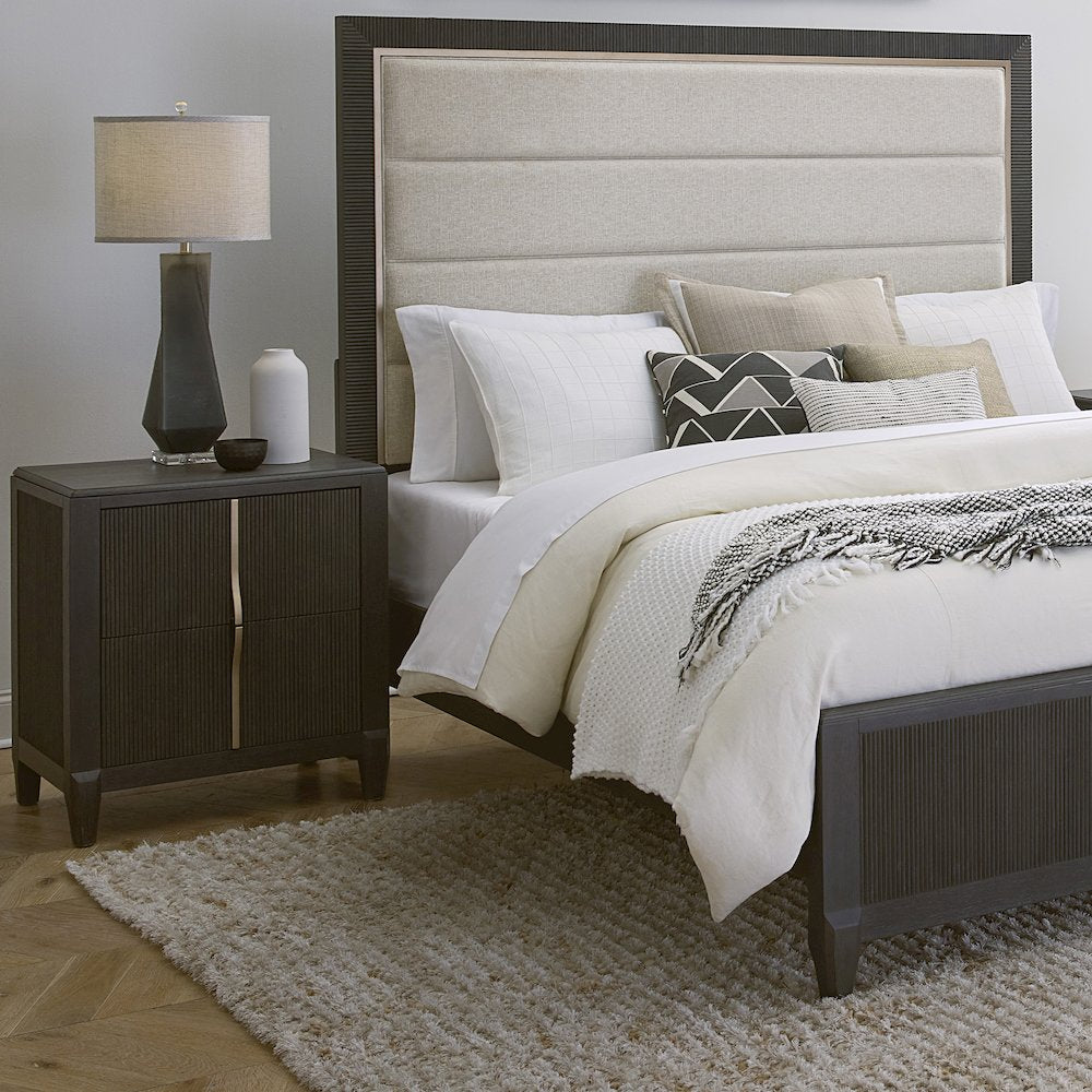 West End Loft 2-Drawer Nightstand with USB-C Outlets