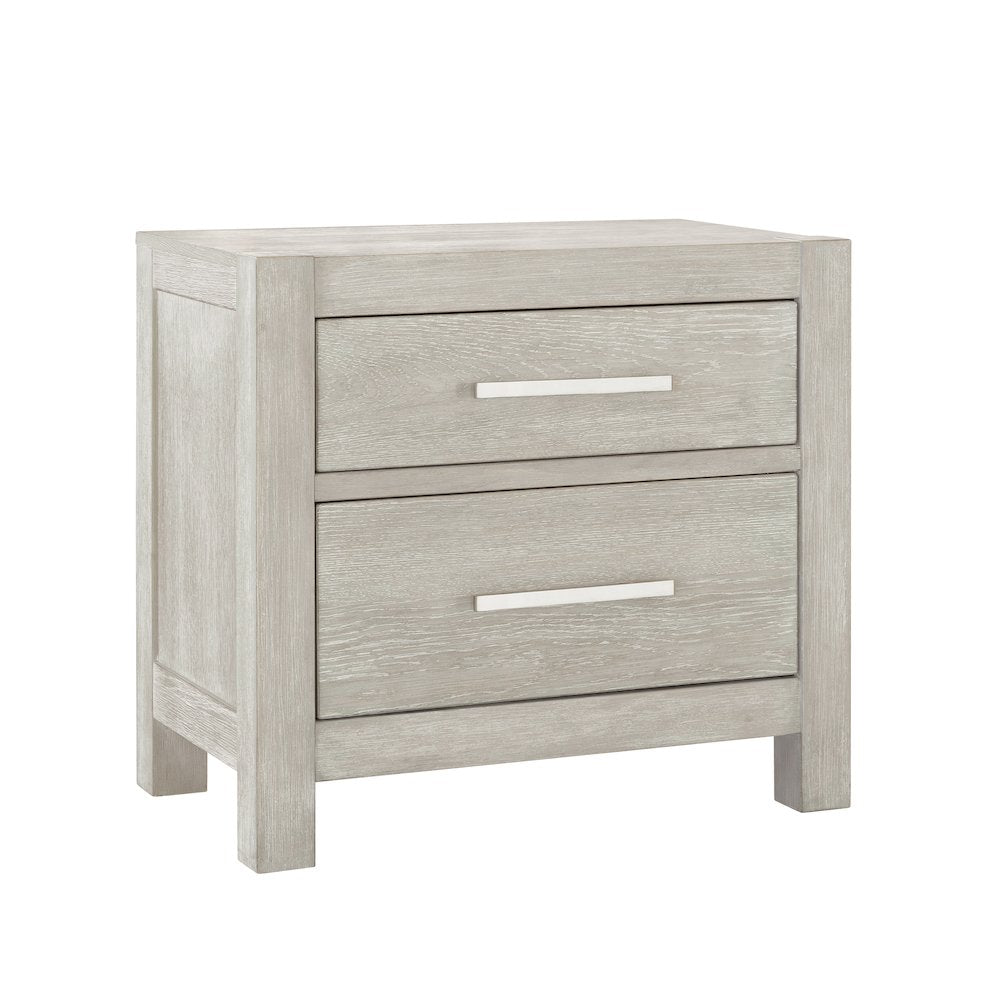 Millwork Two Drawer Nightstand with USB/C Port