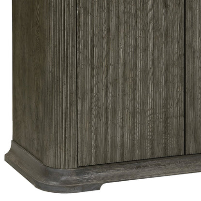 Reeded 2 Door Accent Chest with Shelves