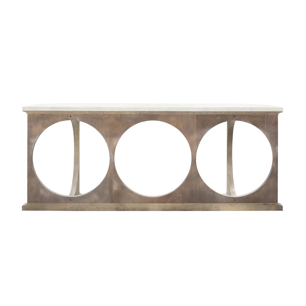Modern Entryway Console Table with Concrete Top