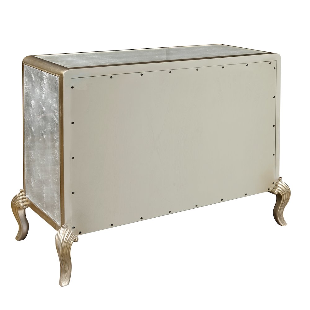 Three Drawer Eglomise Accent Chest