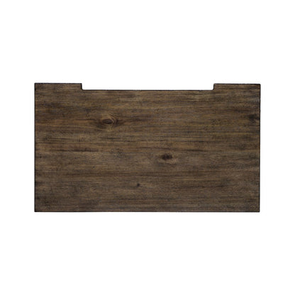 Woodbury Two Drawer Nightstand with USB in Cowboy Boots Brown