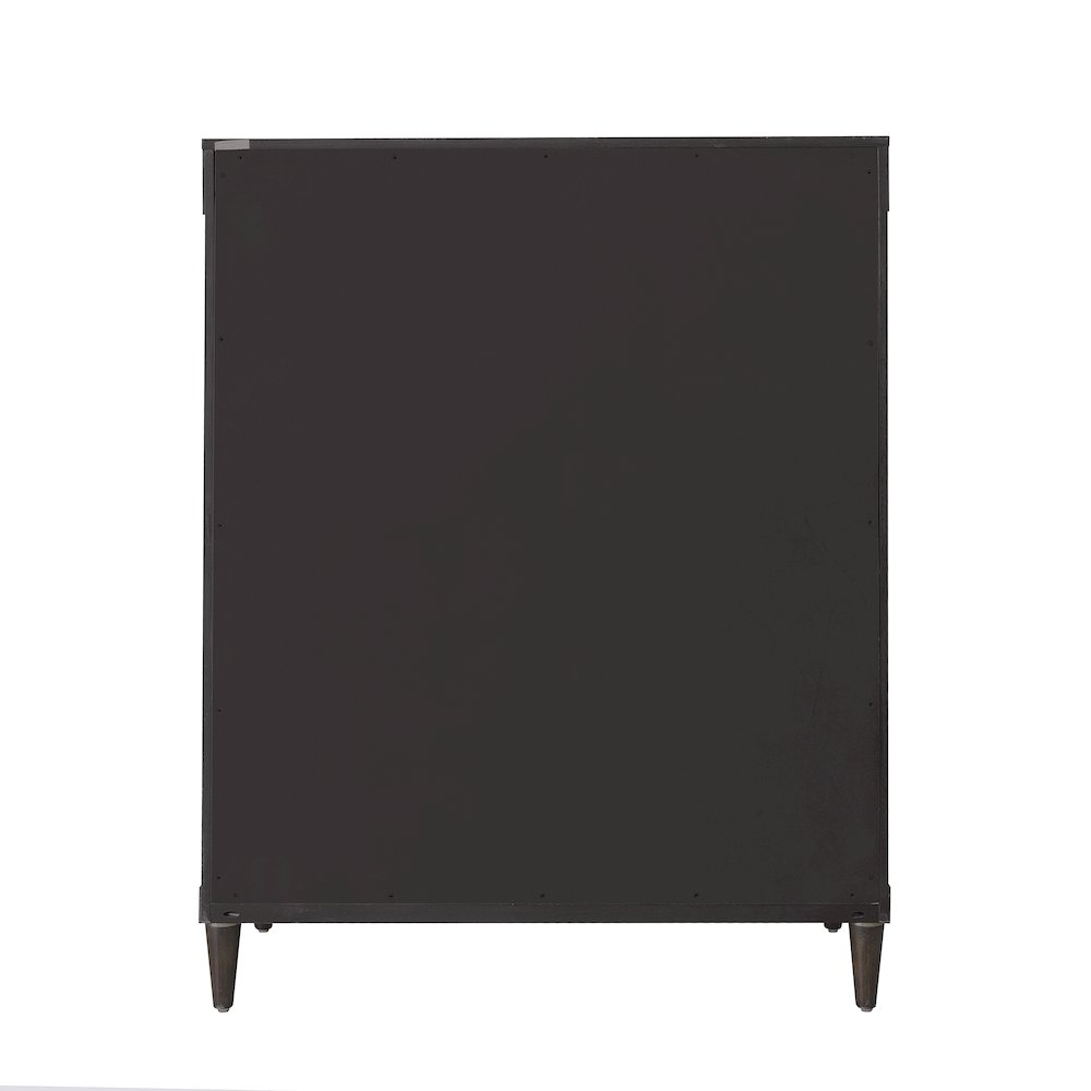 Asher Park 6 Drawer Chest, Piano Brown Finish