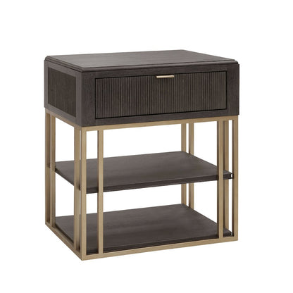 West End Loft Accent Nightstand with Storage Drawer