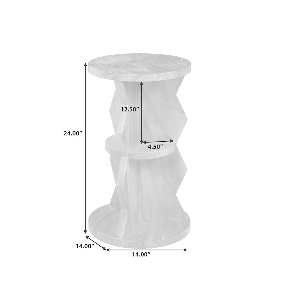 Rustic Round Spot Table