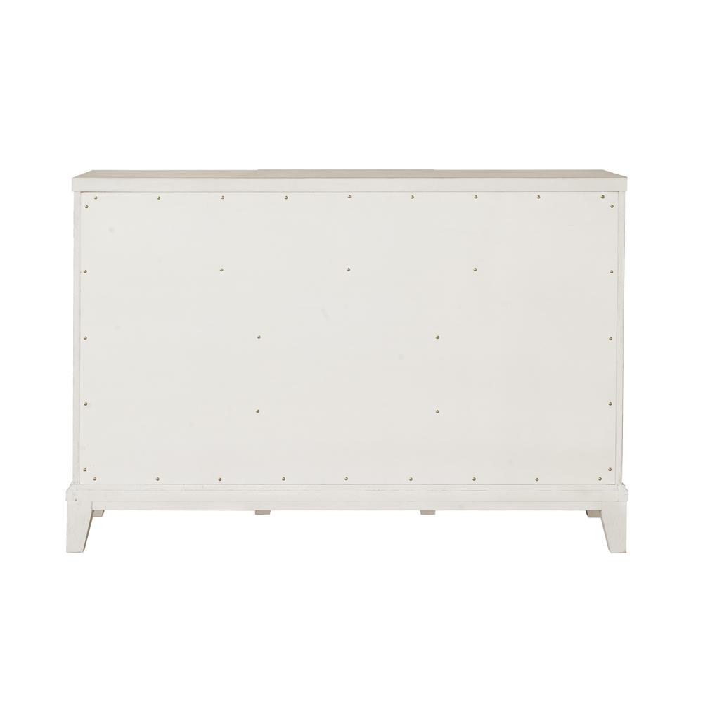 Madison 3-Drawer Server with Cabinets in a Grey-White Wash Finish