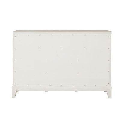 Madison 3-Drawer Server with Cabinets in a Grey-White Wash Finish